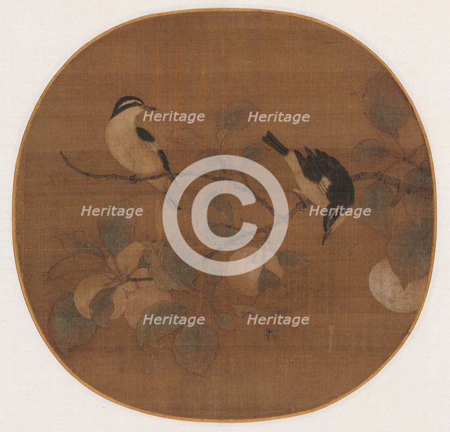 Birds on a Peach Branch, 12th Century. Creator: Unknown.