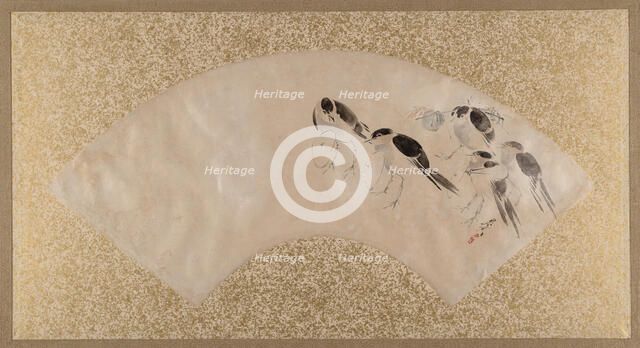 Birds, late 19th century. Creator: Shibata Zeshin.