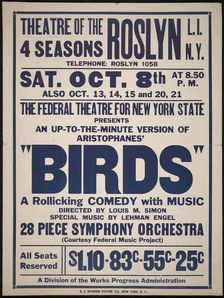 Birds, Roslyn, NY, 1938. Creator: Unknown
