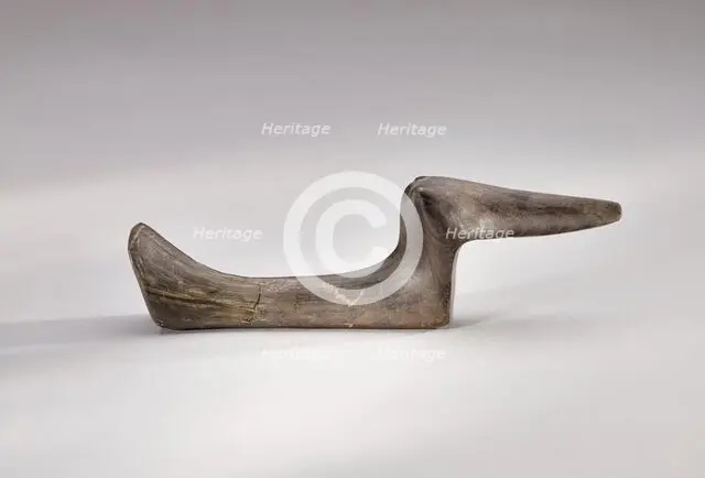 Birdstone with pointed popeyes, 1500-500 BCE. Creator: Unknown.