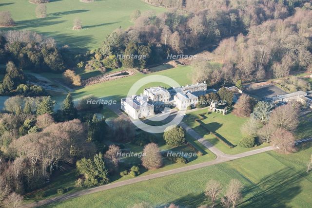 Birdsall House and the ruined old church of All Hallows and Cross, Birdsall, North Yorkshire, 2019. Creator: Historic England.