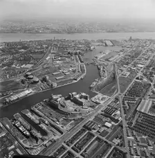 Birkenhead Docks and environs, Wirral, Merseyside, 1980. Artist: Aerofilms