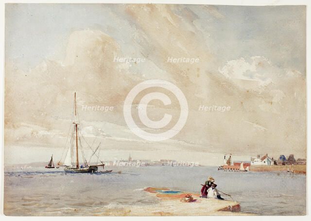 Birkenhead from Herculaneum Potteries, 1834. Creator: Eliot Thomas Yorke.