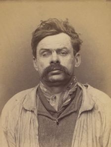 Birilay. Henri, Marc, Julien. 46 ans, né à Chartres (Eure & Loir). Journalier. Anarchiste...., 1894. Creator: Alphonse Bertillon