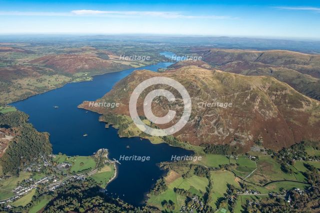 Birk Fell and Ullswater looking north east, Glenridding, Cumbria, 2024. Creator: Robyn Andrews.
