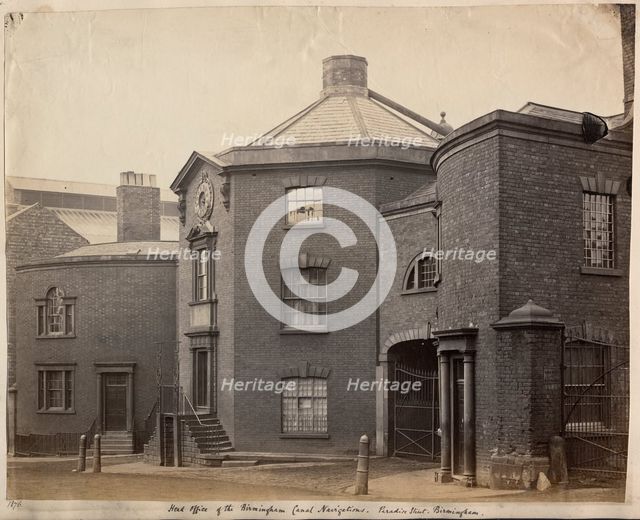 Birmingham Canal Navigations Head Office, Paradise Street, Birmingham, West Midlands, 1876. Creator: Unknown.