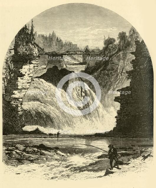 'Birmingham Falls, Ausable Chasm', 1874.  Creator: Harry Fenn.
