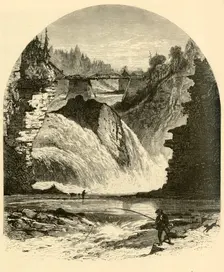 Birmingham Falls, Ausable Chasm 1874. Creator: Harry Fenn