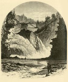 Birmingham Falls, Ausable Chasm 1874. Creator: Harry Fenn