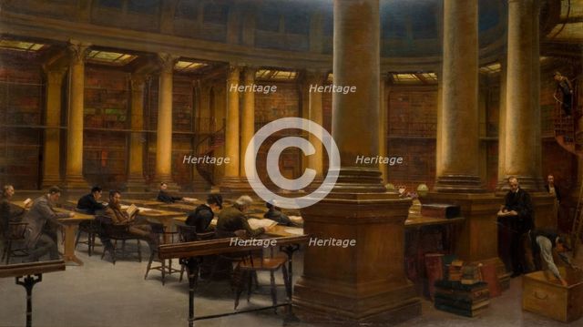 Birmingham Reference Library - The Reading Room, 1881. Creator: Edward R Taylor.