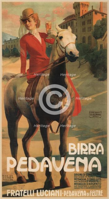 Birra Pedavena, 1900s-1910s. Artist: Erler, Erich (1870-1946)