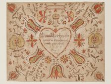Birth Certificate for Daniel Reichard, 1780. Creator: Unknown