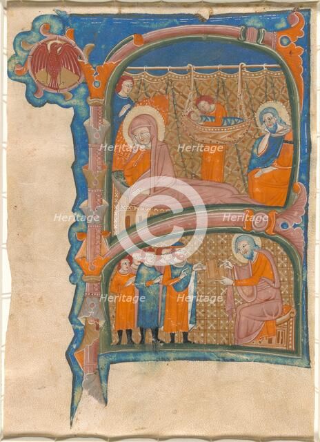 Birth and Naming of John the Baptist, late 13th century. Creator: Unknown.