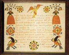 Birth and Baptismal Certificate, 1802. Creator: Unknown