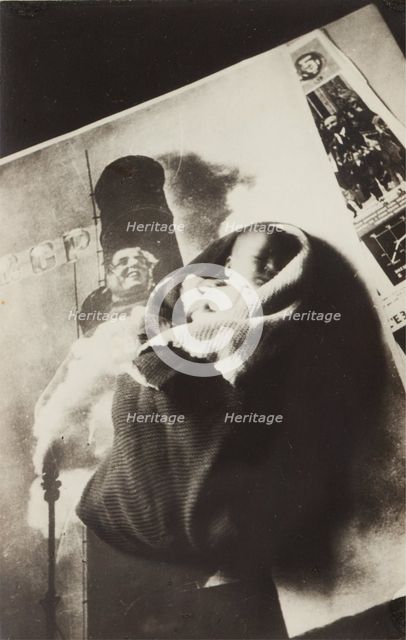 Birth Announcement of the Artist's Son, 1930. Creator: Lissitzky, El (1890-1941).