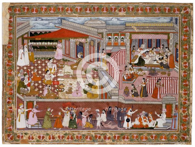 Birth in a Palace, 1760-1770. Artist: Indian Art  