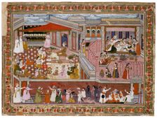 Birth in a Palace, 1760-1770. Artist: Indian Art