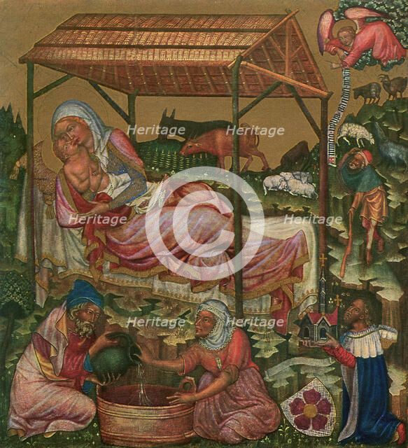 'Birth of Christ', c1350 (1955). Artist: Master of the Vyssi Brod Altar