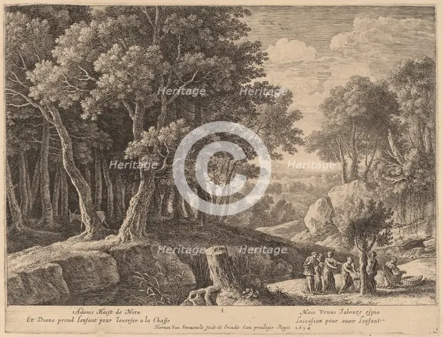 Birth of Adonis. Creator: Herman van Swanevelt.