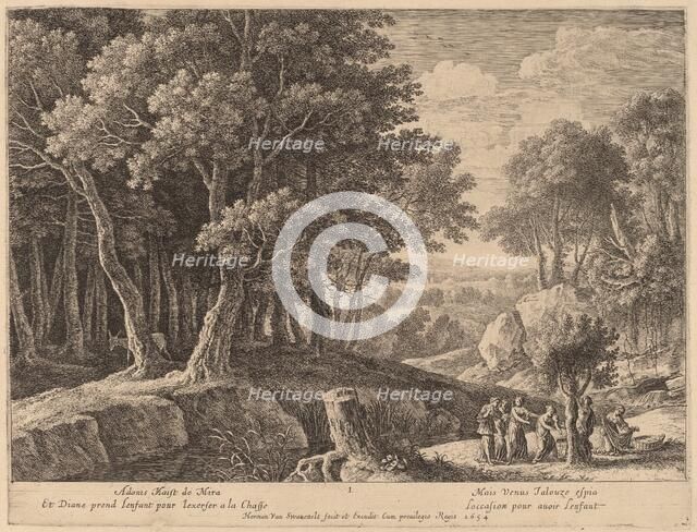 Birth of Adonis. Creator: Herman van Swanevelt.