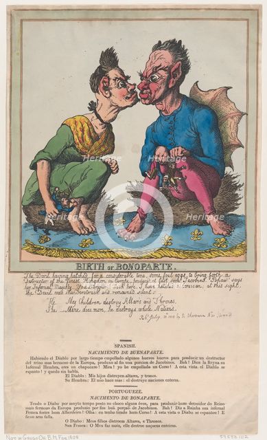 Birth of Bonoparte, February 8, 1808., February 8, 1808. Creator: Thomas Rowlandson.