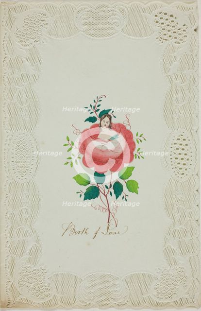 Birth of Love (Valentine), c. 1850. Creator: Unknown.