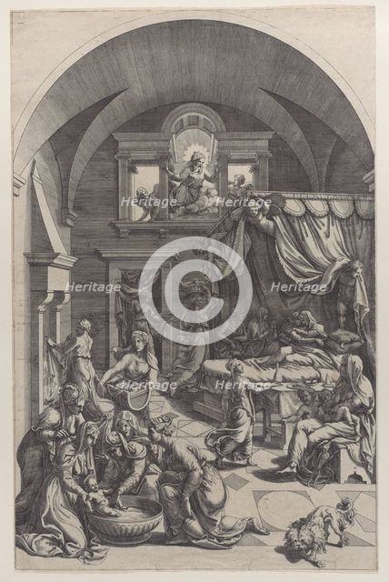 Birth of Saint John the Baptist, 1555-88. Creator: Diana Mantuana.
