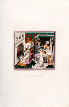 Birth of St Edmund, 1433, (1843).Artist: Henry Shaw