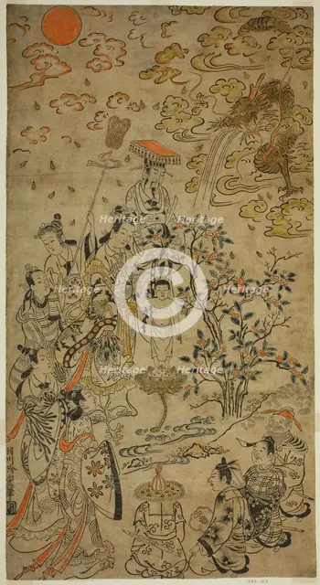 Birth of the Buddha, c. 1710. Creator: Hanekawa Chincho.