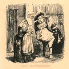 Birth of the Princess Elizabeth 1897. Creator: John Leech
