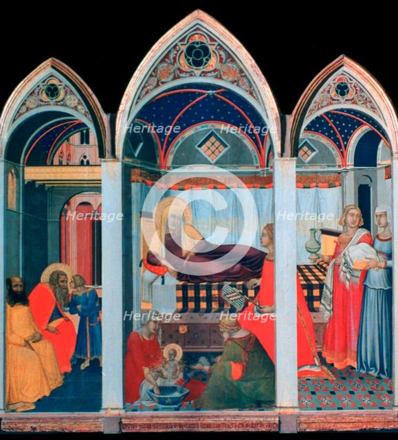 'Birth of the Virgin', 1342. Artist: Pietro Lorenzetti