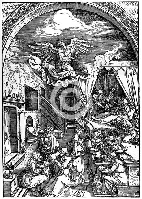 'Birth of the Virgin', 1502-1505, (1936). Artist: Albrecht Dürer