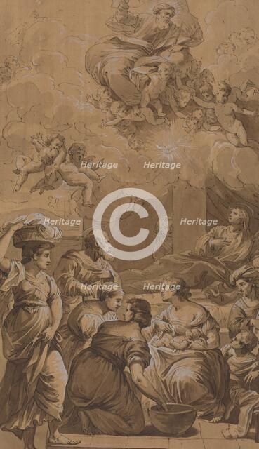 Birth of the Virgin, 18th century. Creator: Francesco Fontebasso.