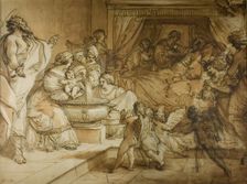 Birth of the Virgin, c.1784. Creator: Giuseppe Cades