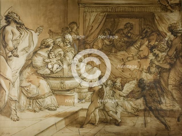 Birth of the Virgin, c.1784. Creator: Giuseppe Cades.