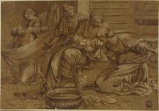 Birth of the Virgin, n.d. Creator: Domenichino