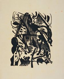 Birth of the Wolf. Artist: Marc, Franz (1880-1916)