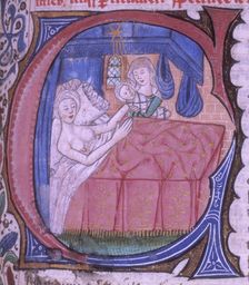 Birth scene, 1490. Creator: Unknown