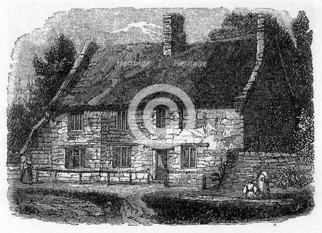 Birth place of Reverend James Hervey, Hardingston, near Northampton, 1840. Artist: Unknown