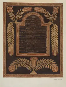 Birth Record, c. 1939. Creator: Albert J. Levone
