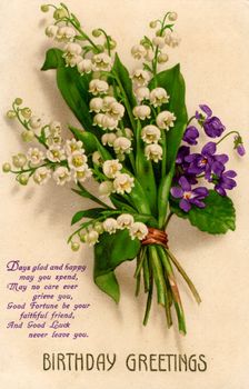 Birthday card, 1928