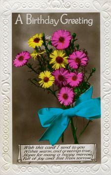 Birthday card, c1910-1939(?)