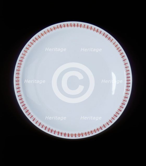 Birthday plate, late Kangxi period, Qing dynasty, China, 1700-1722. Creator: Unknown.