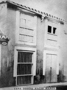 Birthpace of Jose Julian Marti Perez, (1853-1895), 1920s