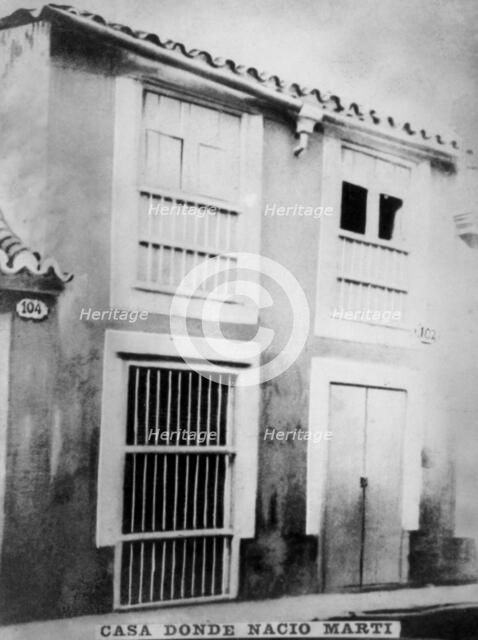 Birthpace of Jose Julian Marti Perez, (1853-1895), 1920s. Artist: Unknown