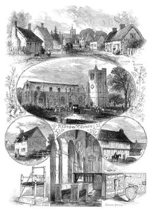 Birthplace and relics of John Bunyan, 1874. Creator: Unknown