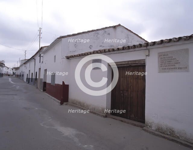 Birthplace now a museum of Francisco de Zurbarán (1598-1664), Spanish Painter born in Fuente de C…