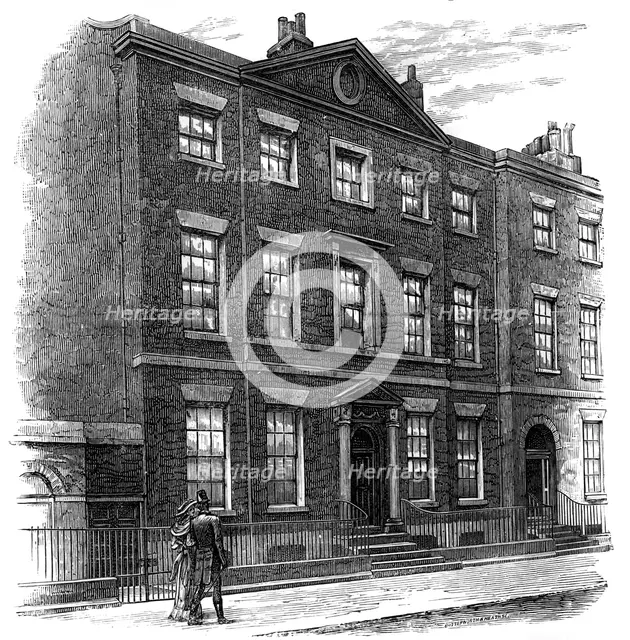 Birthplace of William Gladstone, Liverpool, 19th century.Artist: Butterworth & Heath