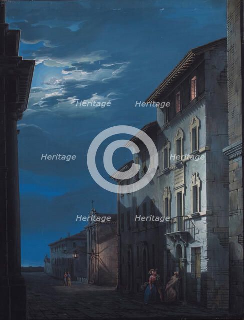 Birthplace of Gioachino Rossini, 1845. Creator: Liverani; Romolo (1809-1872).