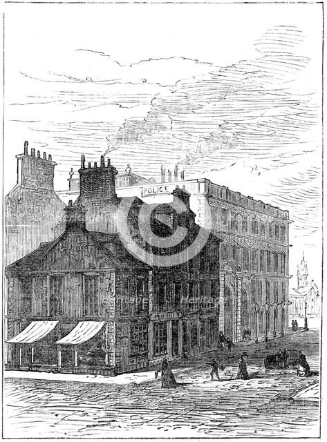 Birthplace of James Watt shortly before it was demolished, 1887. Artist: Unknown